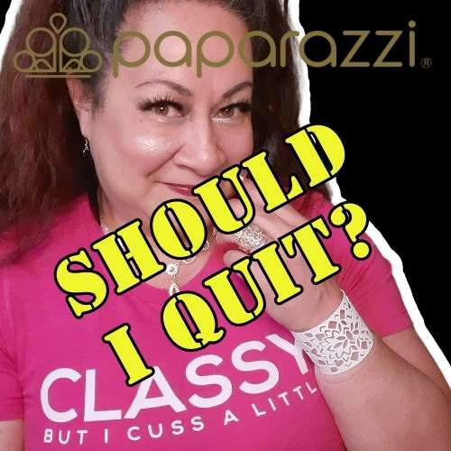 Vibrant woman with gorgeous fashion jewelry asks, "Should I quit my #MLM contract with Paparazzi Accessories?"